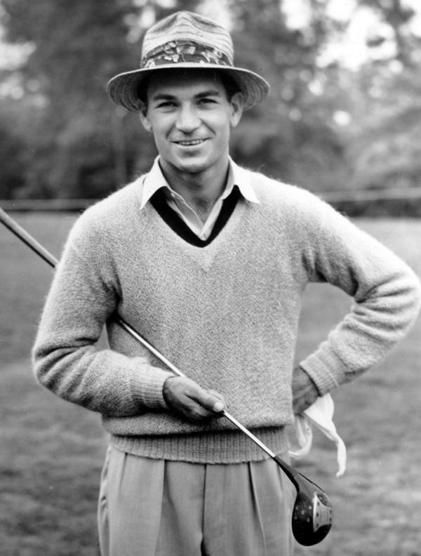 Ben Hogan poses for a photograph at the 23rd annual P.G. A. tournament.