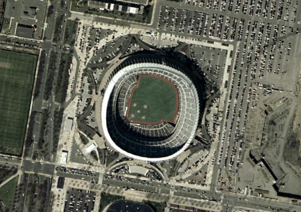 Aerial View of Veteran's Stadium