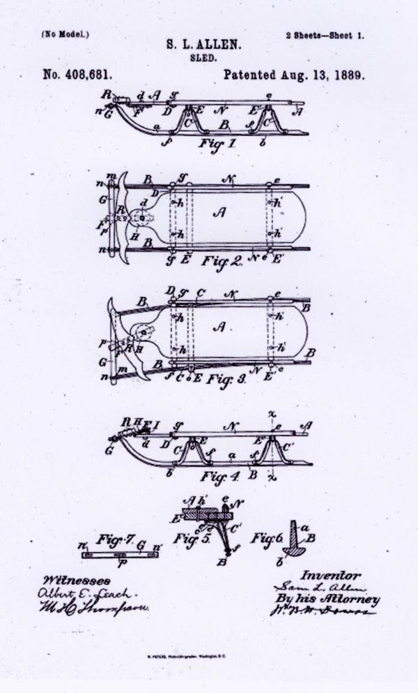 Official patent drawing and information.