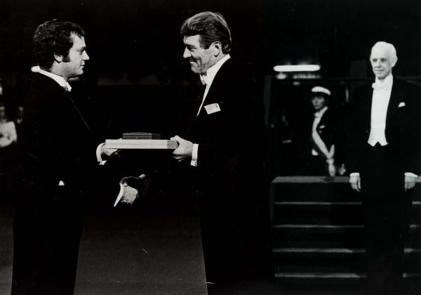 Christian B. Anfinsen receiving the 1972 Nobel Prize in Chemistry