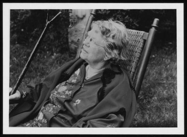 Margaret Mead in Hancock, New Hampshire, May 26, 1975. 