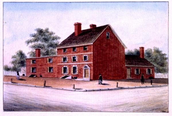 Watercolor of Fort Wilson - General View. 
