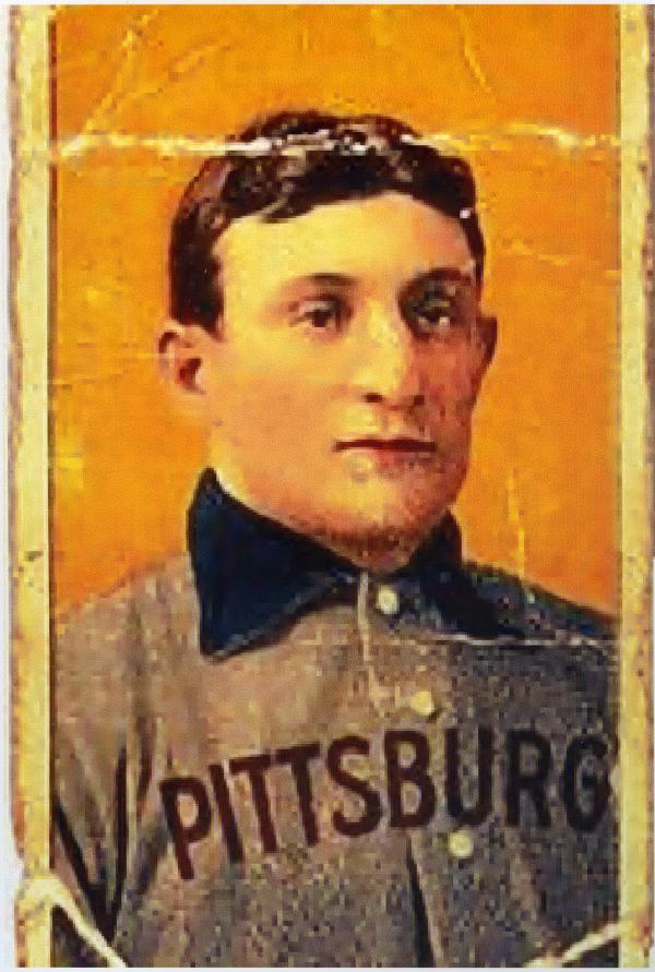 Honus Wagner baseball card.