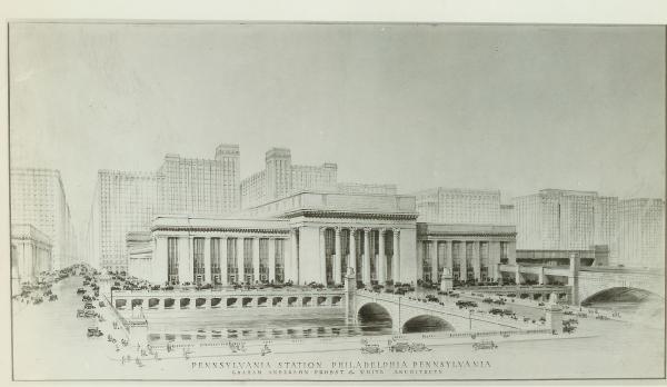Pa Station, Architects" drawing