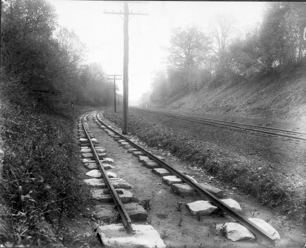 Early iron T-rail in New Jersey 