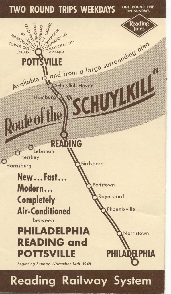 Route to Schuylkill schedule