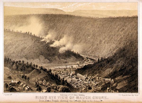 Bird's Eye View of Mauch Chunk 