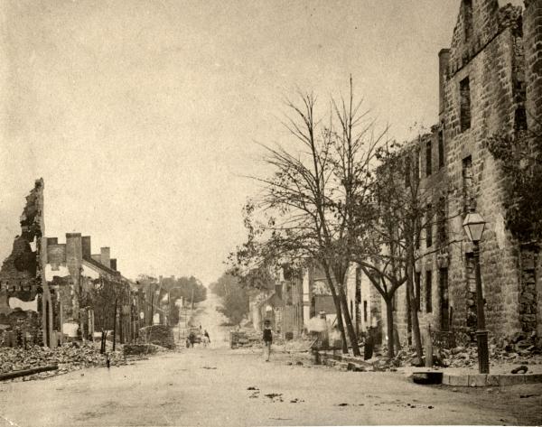 Photograph of the city of Chambersburg after the burning.