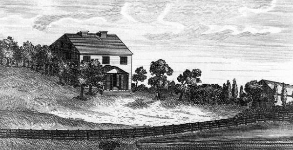 Lithograph of Green Hill.