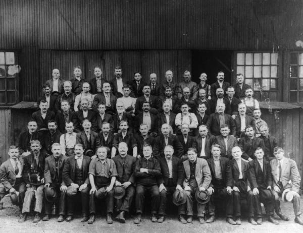 Group photograph of Rolling Mill Crew.