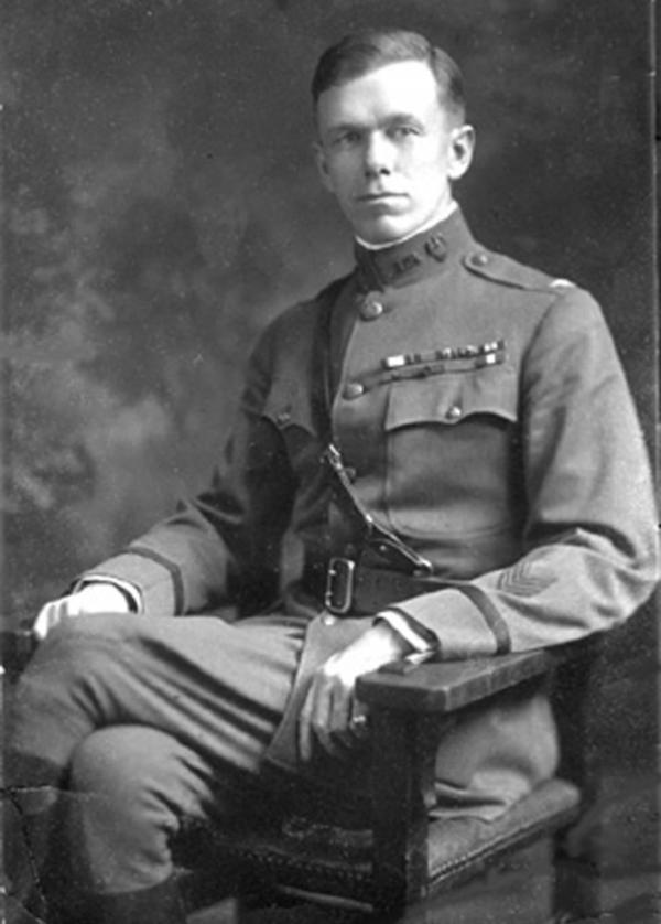 George C. Marshall as a young officer wearing his cadet uniform.