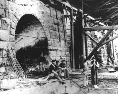 Blast furnace at Lackawanna Iron & Coal Company, Scranton.