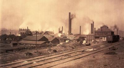 Edgar Thomson Steel Works, Near Braddock's, 1891, by William Rau.