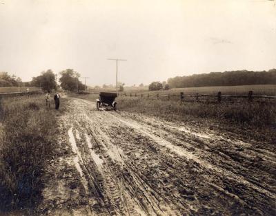 Pinchot Road before the paving.