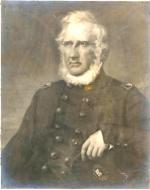Painting of Captain Richard Delafield, head and shoulders, in uniform.