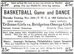 Advertisement for Philadelphia Tribune team, 1932.  