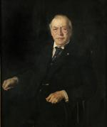 Oil on canvas of Samuel Gompers.