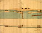 Map showing the Junction of the Wiconisco and Pennsylvania Canals at Clark's Ferry in 1846.