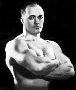 Head and shoulders picture of a bodybuilder.