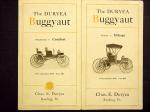 This brochure depicts two images of Buggyauts for sale. The four passenger image is shown topless and sells for $750.00. The top sells for $50.00. The image of the two passenger car is complete with top and sells for $700.00. The top adds $30.00 to the price.