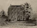 The first building to house the Female Medical College of Pennsylvania (later known as Woman's Medical College of Pennsylvania), founded in 1850. 