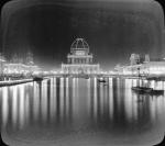 Electric lights at the World Columbian Exposition at night
