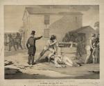 Martyrdom of Joseph and Hiram Smith in Carthage jail, June 27th, 1844. Lithograph by Nagel & Weingaertner, 1851.