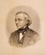  Isaac Leeser (1806-1868), half-length portrait, left profile. 