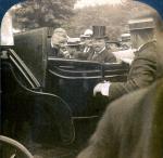 Cardinal Gibbons enters President Theodore Roosevelt's carriage, Wilkes-Barre, PA, 1905.  