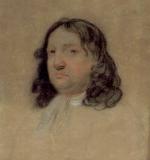 A portrait sketch of William Penn.