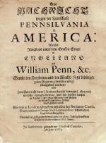 Image of 1681 title page of William Penn's invitation to Pennsylvania–written in German