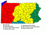 Map of Pennsylvania's watersheds