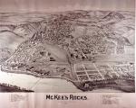 Lithograph of McKees Rock plant, 1901. 