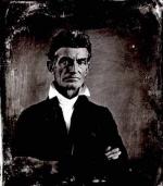 This 1856 photograph of John Brown was taken three years before his raid on Harpers Ferry.
