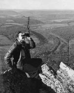 Rachel Carson, shown here on Hawk Mountain, Pennsylvania, helped launch the modern environmental movement with her book, Silent Spring.