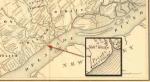 This detail from a map of early settlements on the Delaware River in Delaware County, Pennsylvania, shows the locations of Wade property and the Essex House.