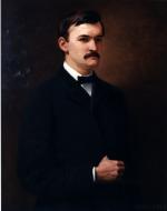 Oil on canvas of Robert E. Pattison.'