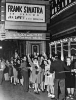 Frank Sinatra Fans Waiting Outside Theater.