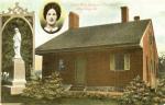 Postcard of Virginia Wade, her home, and monument.