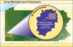 Map indicating George Washington Land in Pennsylvania.