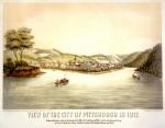 Pittsburgh watercolor, 1817. 