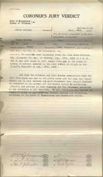 Fannie Sellins Verdict, Filed September 26, 1919 