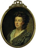 Oil on canvas of Princess Adelheid Amalie Gallitzin.