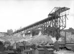 Bloomfield Bridge Construction. General View from the Pennsylvania Railroad, Looking Northeast. The Staub Brewing Company is in the Distance.