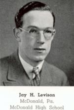 Jay Livingston's 1937 yearbook photograph. 