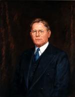 Oil on canvas of Arthur H. James, Governor of Pennsylvania, head and shoulders.  